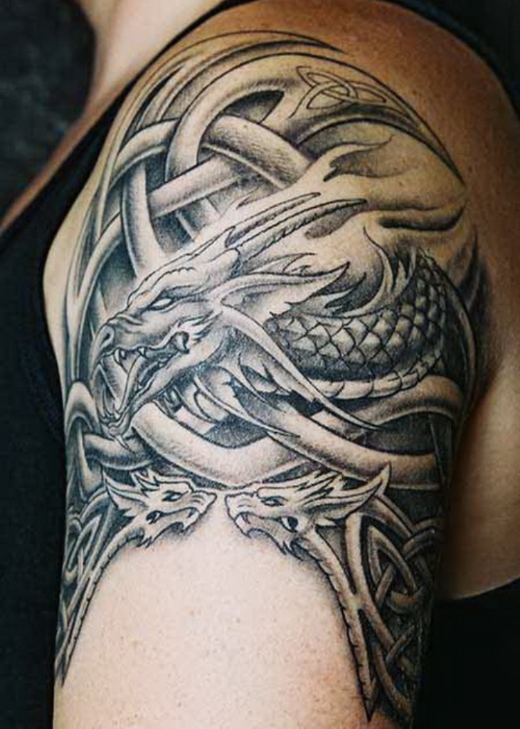 Wonderful Dragon Shoulder Tattoos Shoulder Tattoos