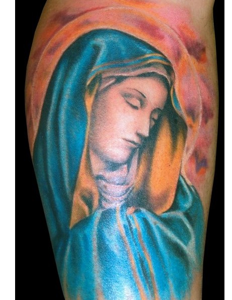 Virgin Mary Tattoo Design 